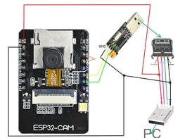 Модуль ESP32-CAM с камерой 2MP OV2640, WiFi и Bluetooth