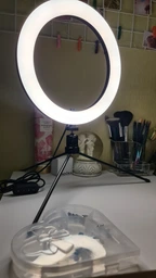 Комплект блогера RZTK Ring Light Black (кільцева led лампа 26 см / 10 Вт / штатив) фото від покупців 1