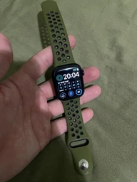 Силіконовий ремінець Fruct Nike Sport Band for Apple Watch 38/40/41/42 mm Olive Black фото від покупців 7
