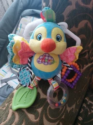 М'яка розвиваюча іграшка-підвіска Пташка Happy Monkey для візочків і автокрісел (19092042012)