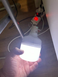 Аккумуляторная кемпинговая LED лампа 20W светильник с крючком USB зарядка фонарь светильник BL 1821 фото от покупателей 7