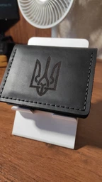 Портмоне - Обложка для автодокументов Герб Украины (4 окошка для прав, ID паспорта, пропуска) - Коричневый (nas150402-UA) фото от покупателей 7