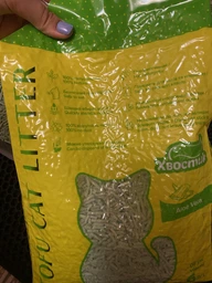 Наповнювач для котячого туалету Хвостик ТОФФУ Алое Вера (6 л) 2.6 кг фото від покупців 3