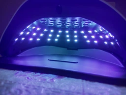 LED+UV профессиональная лампа для маникюра, наращивания ногтей SUNx11 MAX 66 LED 180 W белая з чорным шнур 2м фото от покупателей 5