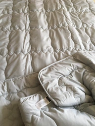 Одеяло MirSon зимнее Полуторный 140x205 см Шерстяное Супер Теплое №9001 Eco Light Gray (2200005994146) фото от покупателей 9
