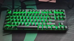 Клавиатура проводная Hator Rockfall 2 Mecha TKL Orange USB Lilac (HTK-724) фото от покупателей 2