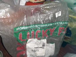 Наполнитель гигиенический Древесный Lucky Pet Эконом для кошачьего туалета 12кг фото от покупателей 5