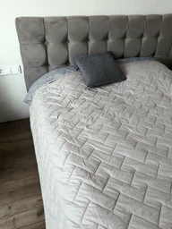 Покривало Sleepingg Bodi двостороннє 240х260 Антиалергенне волокно зі стібкою Сталь/Сіре (4820227286164)