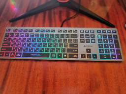 Клавиатура проводная A4Tech FX60H USB Grey Neon backlit (4711421978309) фото от покупателей 3