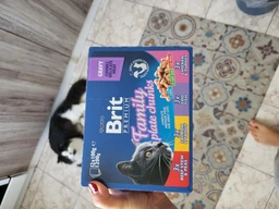 Упаковка влажного корма для кошек ассорти из 4 вкусов Brit Premium Cat pouch 12 шт*100 г фото от покупателей 4