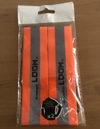 Светоотражающая повязка на руку LOOM толщина 0,9мм 4x35cm светоотражаючая лента флуорисцентно - оранжевая (2шт.) фото от покупателей 17