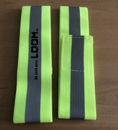 Светоотражающая повязка на руку LOOM толщина 0,9мм 4x35cm светоотражаючая лента флуорисцентно - оранжевая (2шт.) фото от покупателей 6