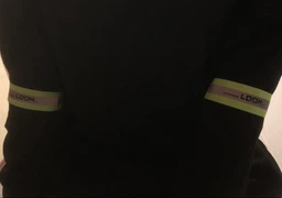 Светоотражающая повязка на руку LOOM толщина 0,9мм 4x35cm светоотражаючая лента флуорисцентно - оранжевая (2шт.) фото от покупателей 4
