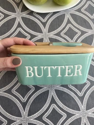 Масленка с ножом и бамбуковой крышкой "Butter" фото от покупателей 1