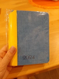 Щоденник Leo Planner А6 датований 2024 Patriot I жовто-синій (252455)
