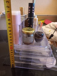 Органайзер для косметики Cosmetic Storage Box 4 ящики 24 клітинки Прозорий фото від покупців 5