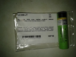 Акумулятор 18650 3400mAh (3200-3400mah), 3.7V (2.75-4.2V), green, OEM Liitokala (Lii-34B-JT) фото від покупців 10