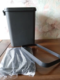 Відро для сміття MBM HOME BIN-04 10L ANTHRACITE пластикове антрацитове
