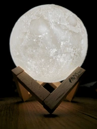 Бездротова лампа дитячий Нічник Місяць 3D AVVS tech Moon Lamp G-7 original фото від покупців 10