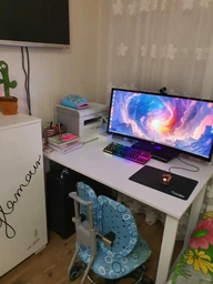Письменный стол Ferrum-decor Драйв 750x1000x700 Белый металл ДСП Дуб Сонома 16 мм (DRA081)
