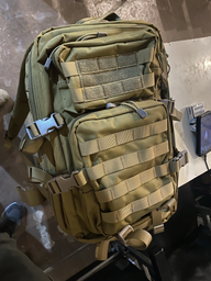 Штурмовой рюкзак 25 л M-Tac Mission Pack Laser Cut Coyote с местом для гидратора и D-кольцах на плечах