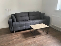 Стол журнальный приставной Терри Комбо Ferrum-decor 345x662x440 Черный металл ДСП Сосна Кембра 16 мм (TERRIK003) фото от покупателей 5