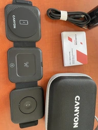 Бездротовий зарядний пристрій Canyon WS-305 3 в 1 QI Black (CNS-WCS305B) фото від покупців 1