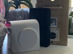 Набір камера Fujifilm Instax Square SQ1, Фотопапір 20шт, Чохол, Ремінець, Фотоальбом 80 фото Блакитний (Подарункове пакування)