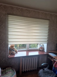 Ролета день ночь Decoharm 81x160 см Антрацит фото от покупателей 19