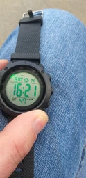 Мужские часы Skmei 1426 Черные с белым циферблатом фото от покупателей 2