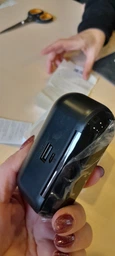 Бездротові навушники F9 з павербанком - Bluetooth сенсорні вакуумні чорні вкладиші фото від покупців 6