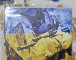 Обкладинка на посвідчення УБД учасника бойових дій України STANDART (еко-шкіра) герб FG_CTC003EL_008 фото від покупців 4