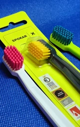 Зубна щітка Spokar X М'яка (8593534341968_Рожево-жовта) фото від покупців 5