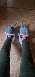 Домашні тапки Акула для кігурумі сірий Kigurumi kcr0161 36-39