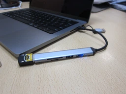 USB-хаб Dynamode 5-в-1 USB Type-C/Type-A to 1х USB3.0, 2x USB 2.0, кардридер SD/MicroSD/TF, металл Темно-серый (DM-UH-514) фото от покупателей 4