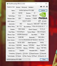 Відеокарта GF RTX 3060 12 GB GDDR6 Ventus 2X OC MSI (GeForce RTX 3060 VENTUS 2X 12G OC) (LHR) ( Black ) фото от покупателей 1