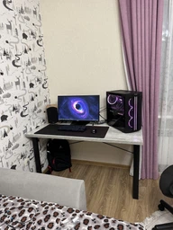 Письменный стол Ferrum-decor Драйв 750x1200x700 Черный металл ДСП Белый 32 мм (DRA211) фото от покупателей 6