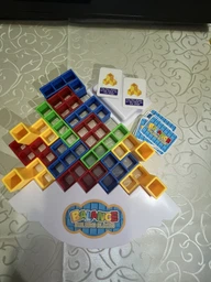 Настольная семейная игра Tetra Tetris Tower "Балансирующий Тетрис" 16 блоков (TET16TOWBULD)