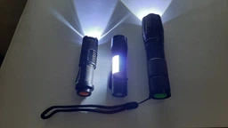 USB LED Фонарик Ручний - В Руку НАБІР 3 шт Туристичний Похідний Світлодіодний Портативний Кемпінговий 1000-1800 Lm Аккумуляторний на Батарейках
