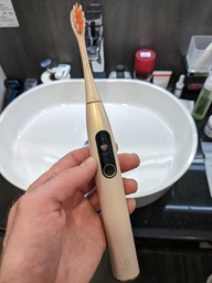 Розумна зубна електрощітка Oclean X Pro Digital Electric Toothbrush Dark Blue (6970810553482) фото від покупців 5