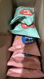 Упаковка попкорну Pumpidup 3 смаки (шоколадне печиво, кокос + кориця, сметана зелень) 90 г х 7 шт (0.63 кг) (4820223990119)