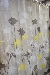 Шторка - занавеска для ванной WOKO Fiori с кольцами 180x180 фото от покупателей 1