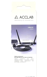 Кабель питания ACCLAB USB to DC 5.5 х 2.5 мм 12 В 1 A 1 м Черный (1283126552847) фото от покупателей 3