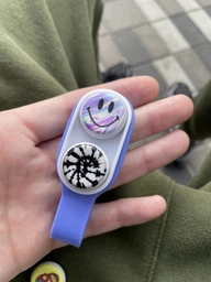 Развивающая детская игрушка антистресс Pop Puck Fidget эластичные игрушки с выскакивающей трубкой Kayfovo Purple (A2PRLE)