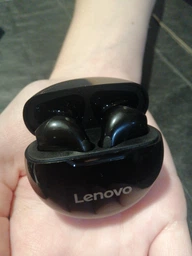 Беспроводные наушники Lenovo HT38 TWS черные фото от покупателей 1