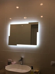Зеркало с LED подсветкой L-01 (550х700) фото от покупателей 2