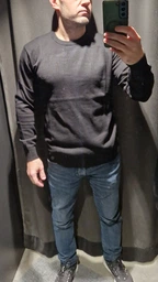 Джемпер Pierre Cardin Crew Knit Jumper 55022903 S Черный