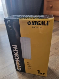 Стрижні клейові Ø8×200мм 100шт 1кг (прозорі) SIGMA (2701021)
