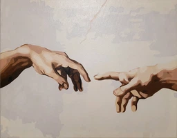 Картина за номерами Brushme Створення Адама 30x40 см (RBS29287) (9995482147811)
