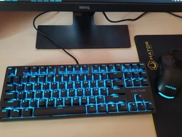 Клавиатура проводная Hator Rockfall 2 Mecha TKL Orange USB Lilac (HTK-724)